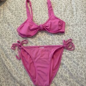 Target Pink Bikini with tie bottoms